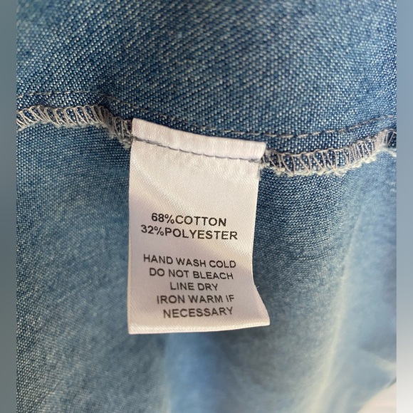 Denim dress with tie back, Mittoshop brand, nwt - Picture 8 of 14